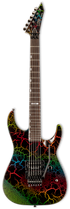 ESP LTD M-1 Custom '87 FR - Rainbow Crackle Zoso Music