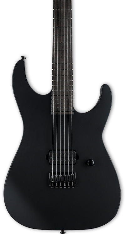 ESP LTD M-HT Black Metal Electric Guitar - Black Satin