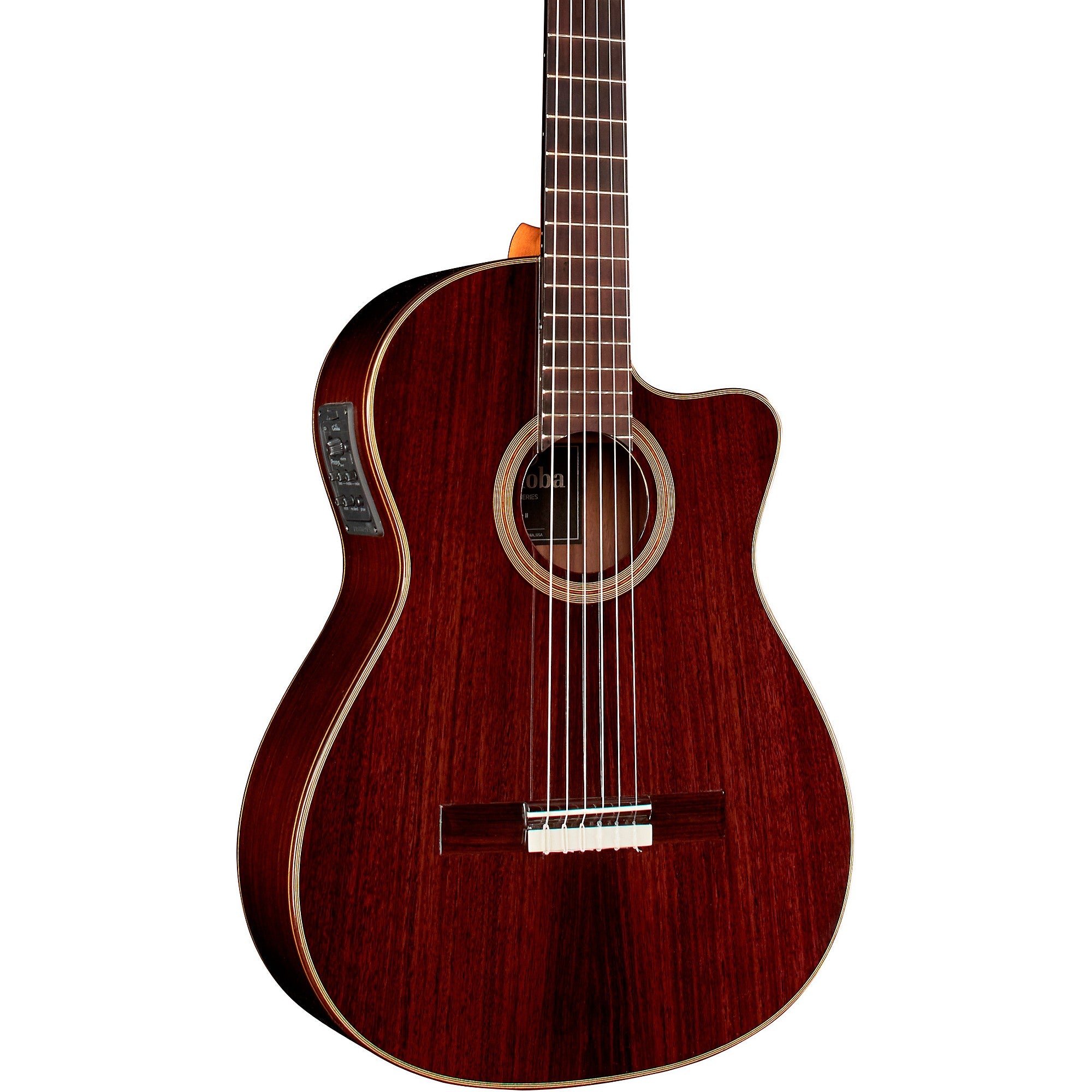 Cordoba Fusion 12 Rose II Acoustic Nylon Guitar - Spruce Top, Rosewood Back & Sides | Zoso Music Sdn Bhd