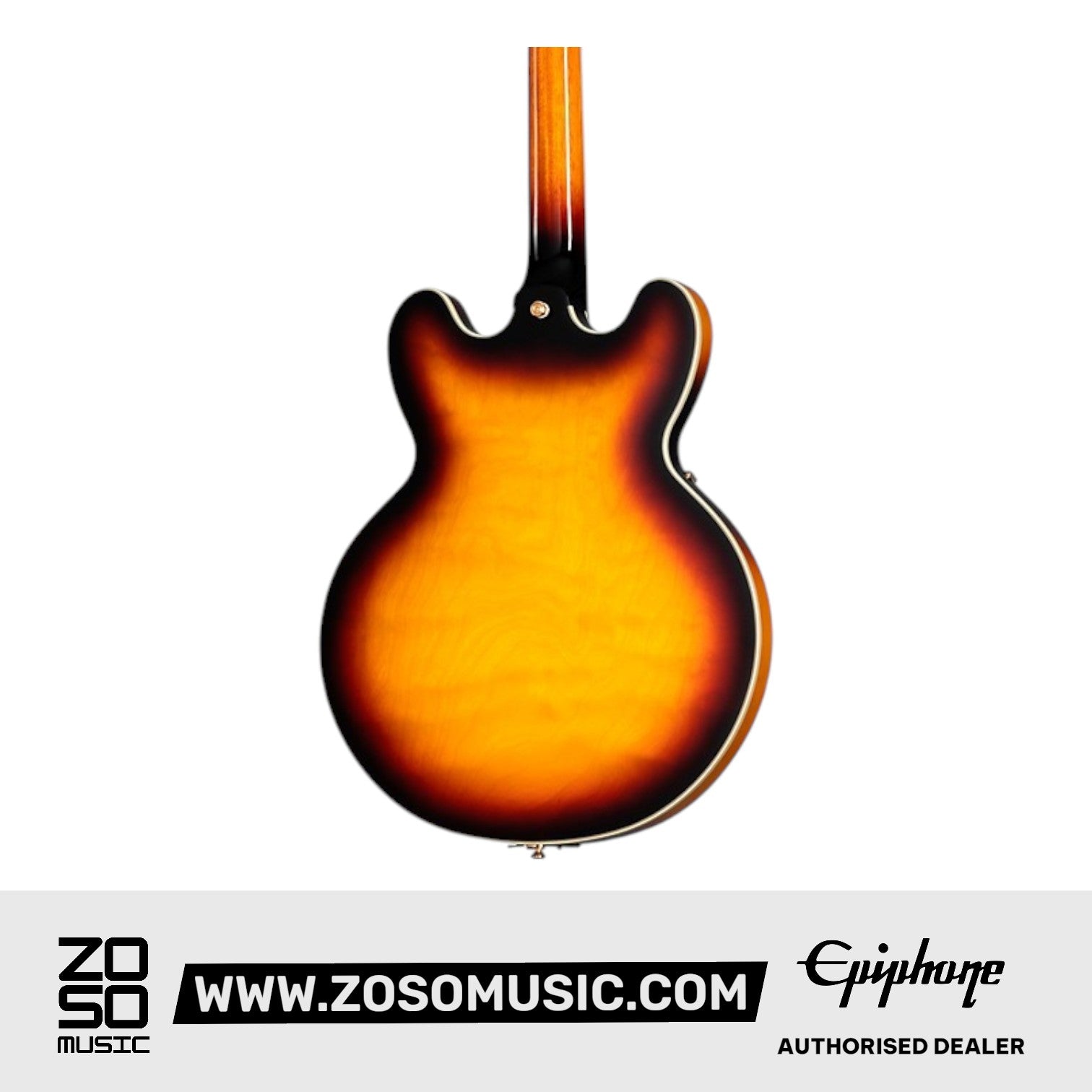 Epiphone EOSHVSGH1L Sheraton Frequensator Semi-hollowbody Left-handed Electric Guitar - Vintage Sunburst |  EPIPHONE |  ELECTRIC GUITAR |  Zoso Music