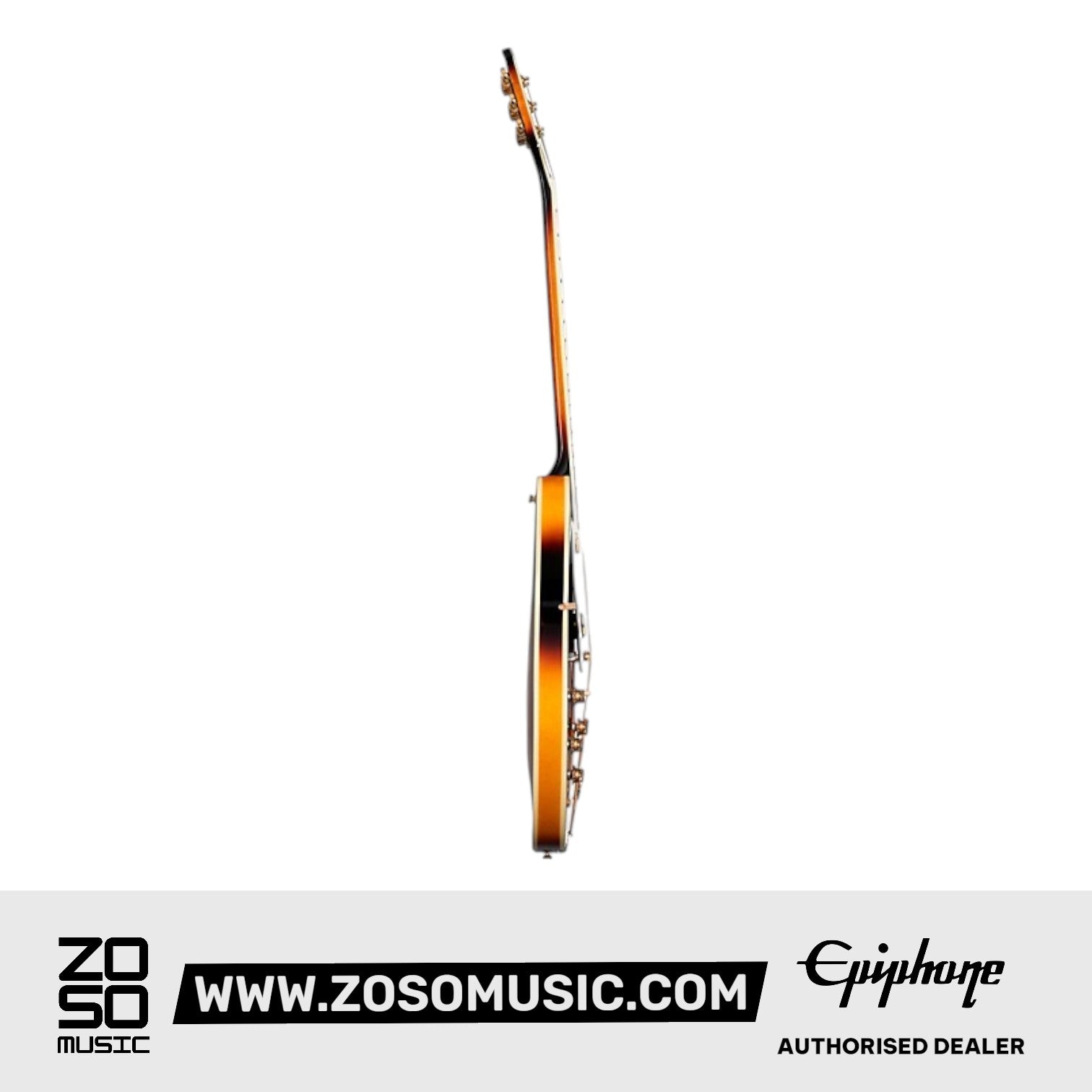 Epiphone EOSHVSGH1L Sheraton Frequensator Semi-hollowbody Left-handed Electric Guitar - Vintage Sunburst |  EPIPHONE |  ELECTRIC GUITAR |  Zoso Music