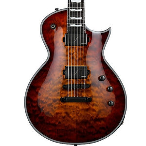 ESP Japan E-II Eclipse QM Electric Guitar - Tiger Eye Sunburst | Zoso Music Sdn Bhd