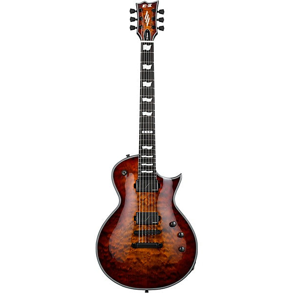 ESP Japan E-II Eclipse QM Electric Guitar - Tiger Eye Sunburst