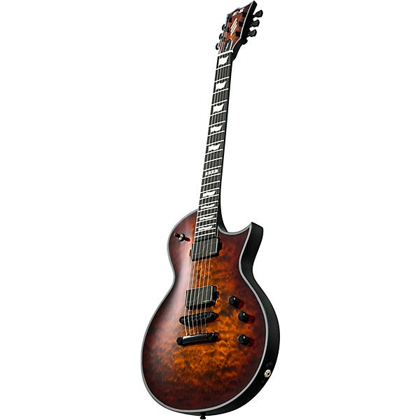 ESP Japan E-II Eclipse QM Electric Guitar - Tiger Eye Sunburst
