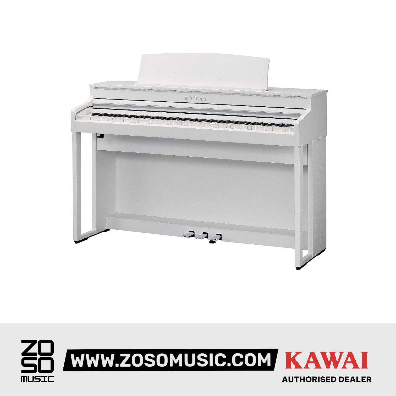 Kawai CA401 88-key Digital Piano - Premium Satin White |  KAWAI |  PIANO-DIGITAL |  Zoso Music