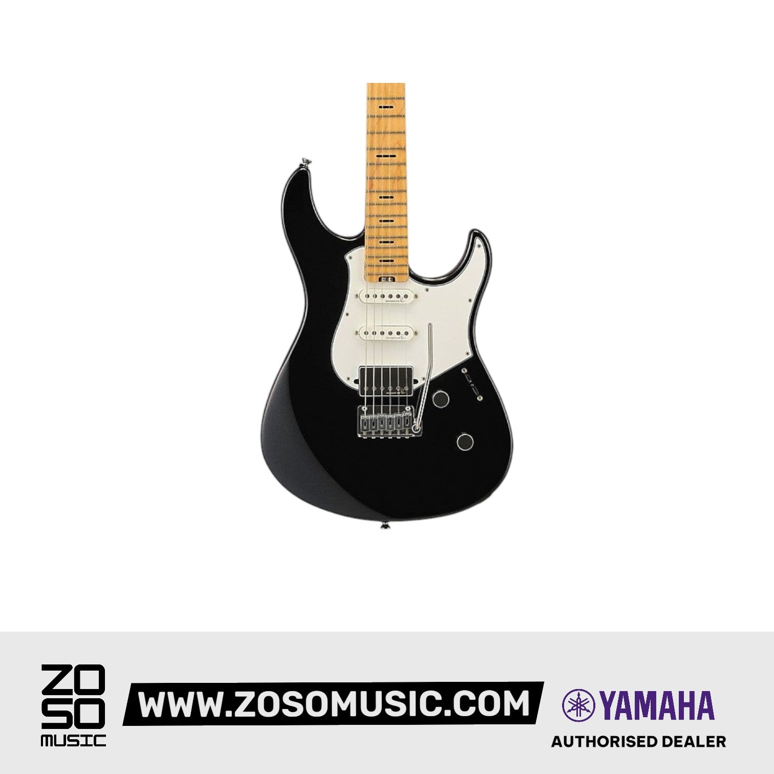Yamaha PACP12M Pacifica Professional Electric Guitar (PACP-12M) - Metallic Black | Zoso Music Sdn Bhd