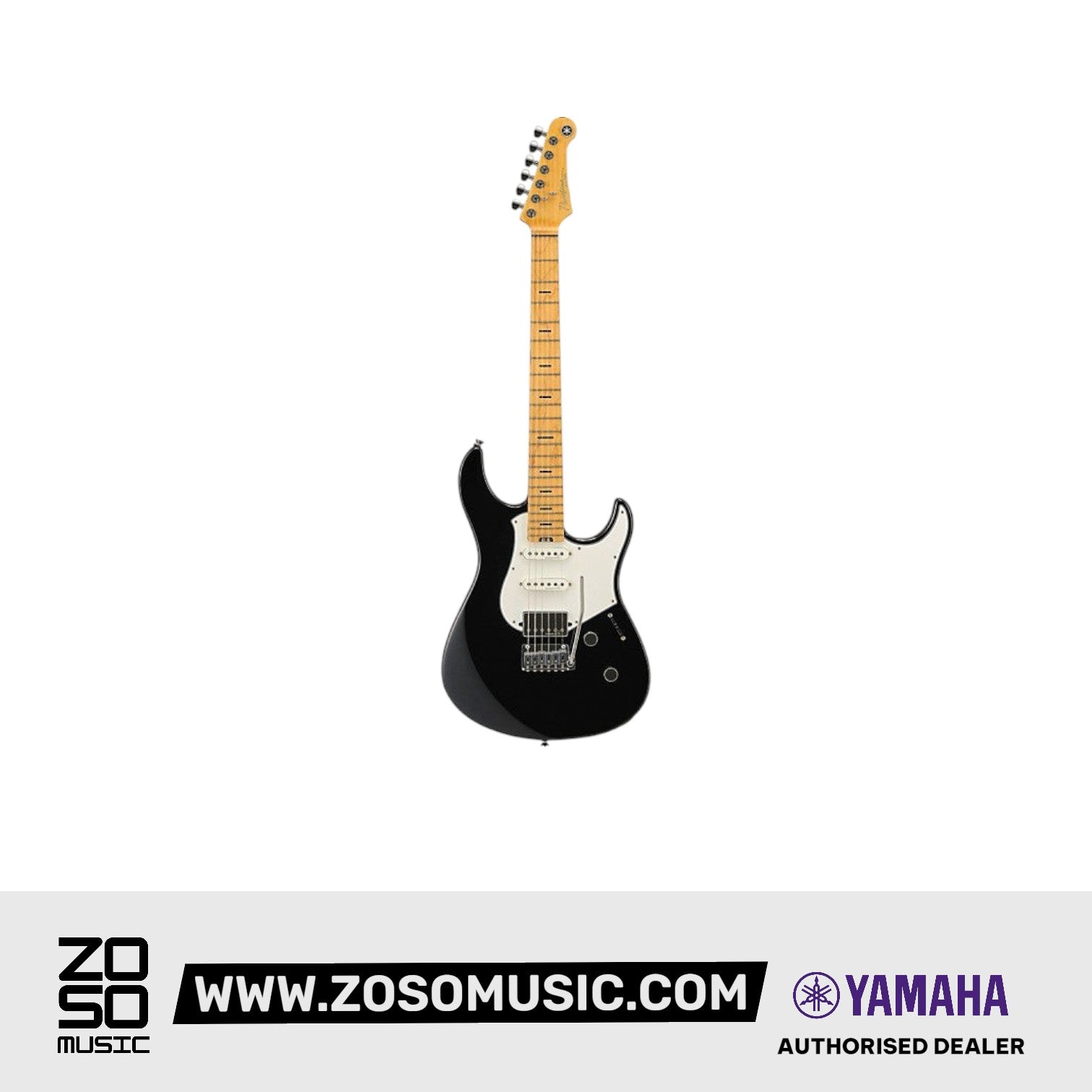 Yamaha PACP12M Pacifica Professional Electric Guitar (PACP-12M) - Metallic Black |  YAMAHA MUSIC |  ELECTRIC GUITAR |  Zoso Music