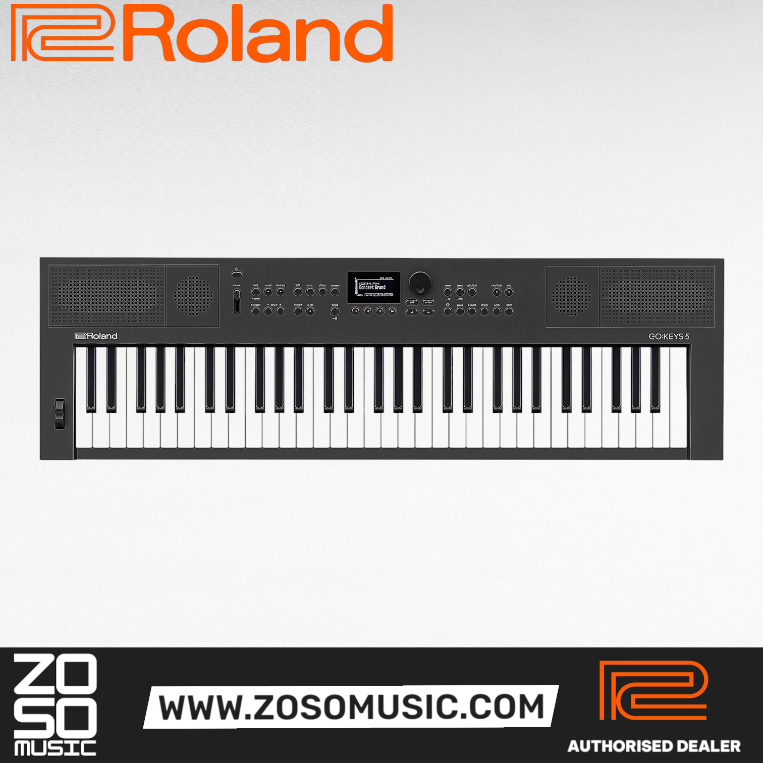 Roland GO:KEYS 5 Keyboard - Graphite | Zoso Music Sdn Bhd