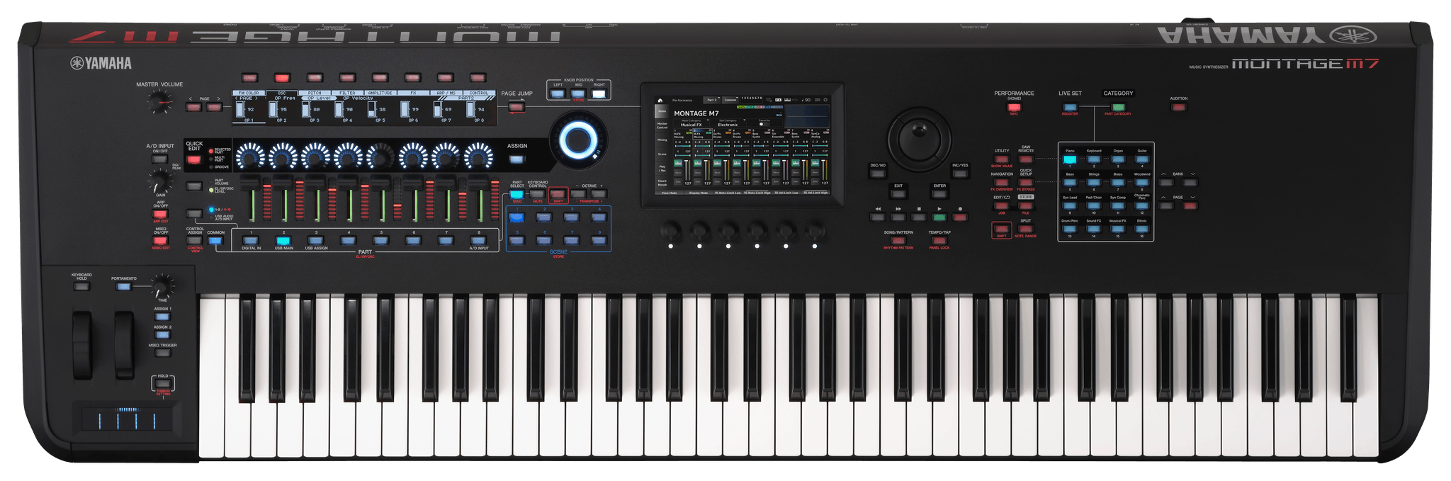 Yamaha Montage M7 76-key Synthesizer |  YAMAHA PRO AUDIO |  SYNTHESIZER |  Zoso Music
