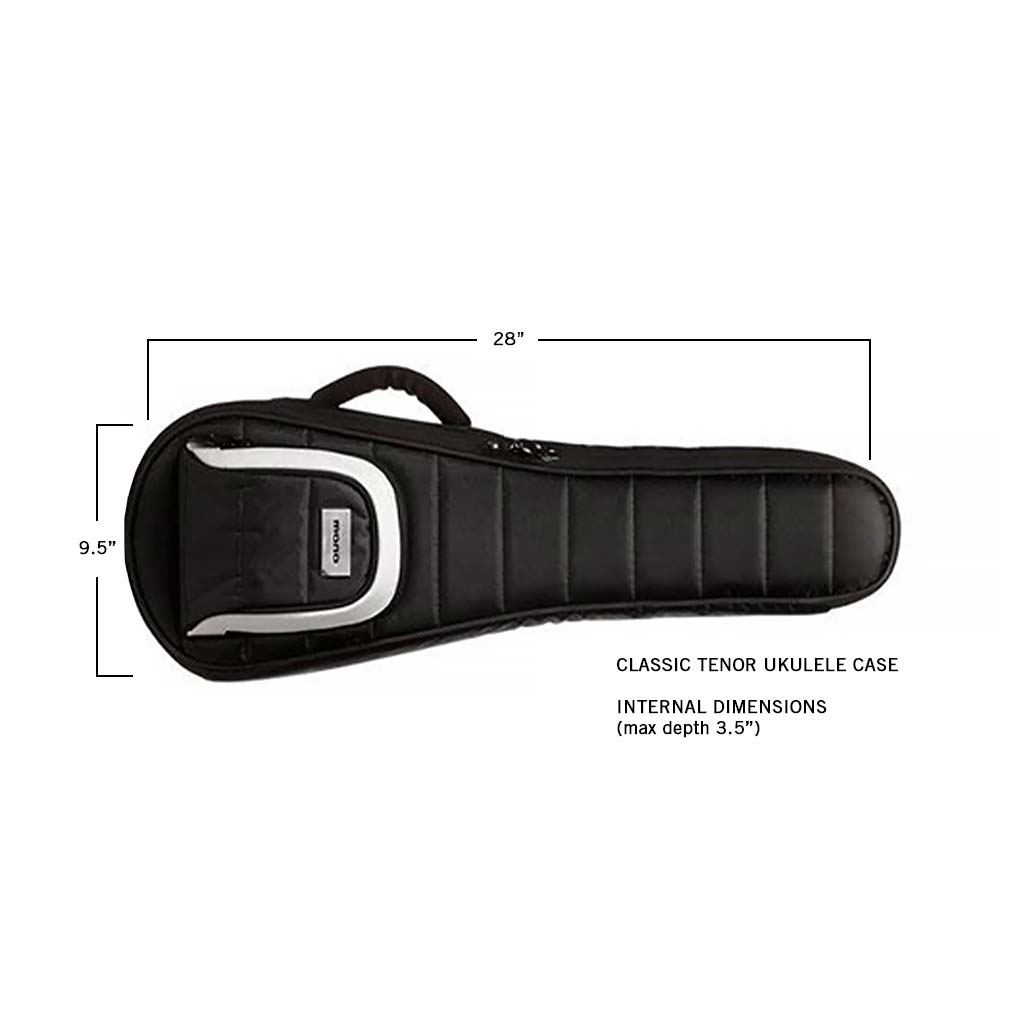 MONO Classic Tenor Ukulele Case, Black - ZOSO MUSIC