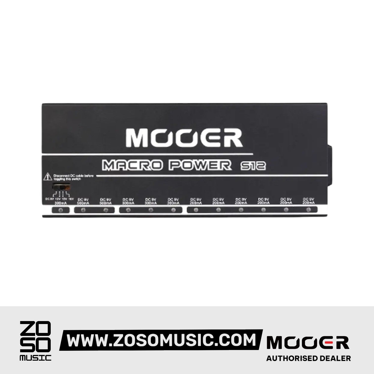 Mooer Macro Power S12 Professional Isolated Power Supply | Zoso Music Sdn Bhd
