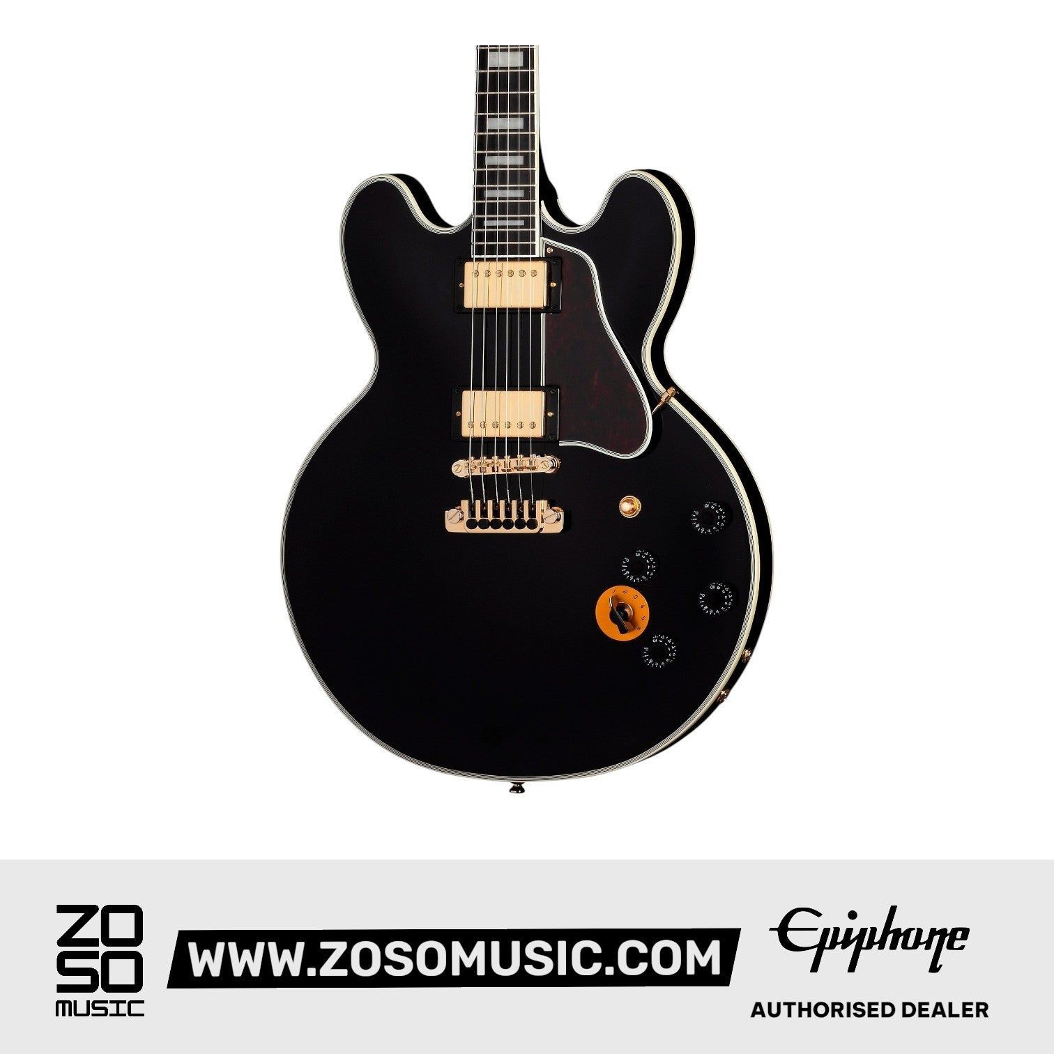 Epiphone IGBBKEBGH3 B.B. King Lucille Semi-hollowbody Electric Guitar - Ebony |  EPIPHONE |  ELECTRIC GUITAR |  Zoso Music