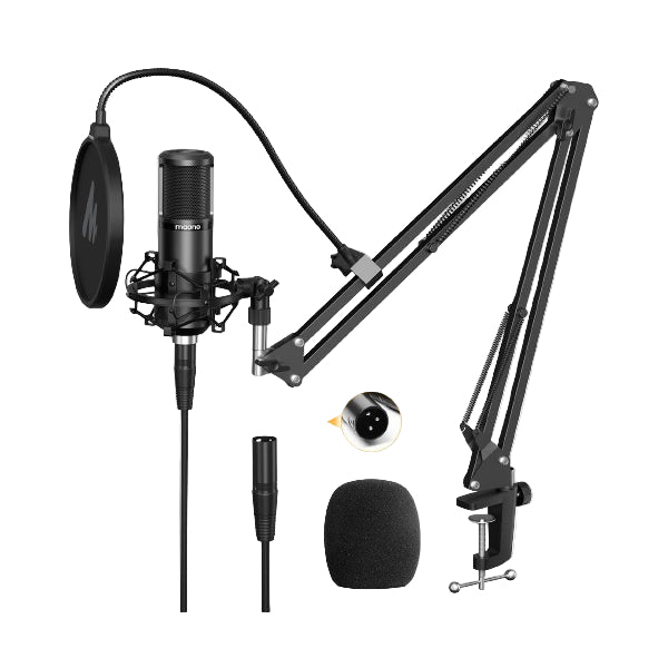 Maono PM320S Professional XLR Condenser Microphone Set – Studio Mic Kit with Shock Mount & Pop Filter |  MAONO |  MICROPHONE |  Zoso Music