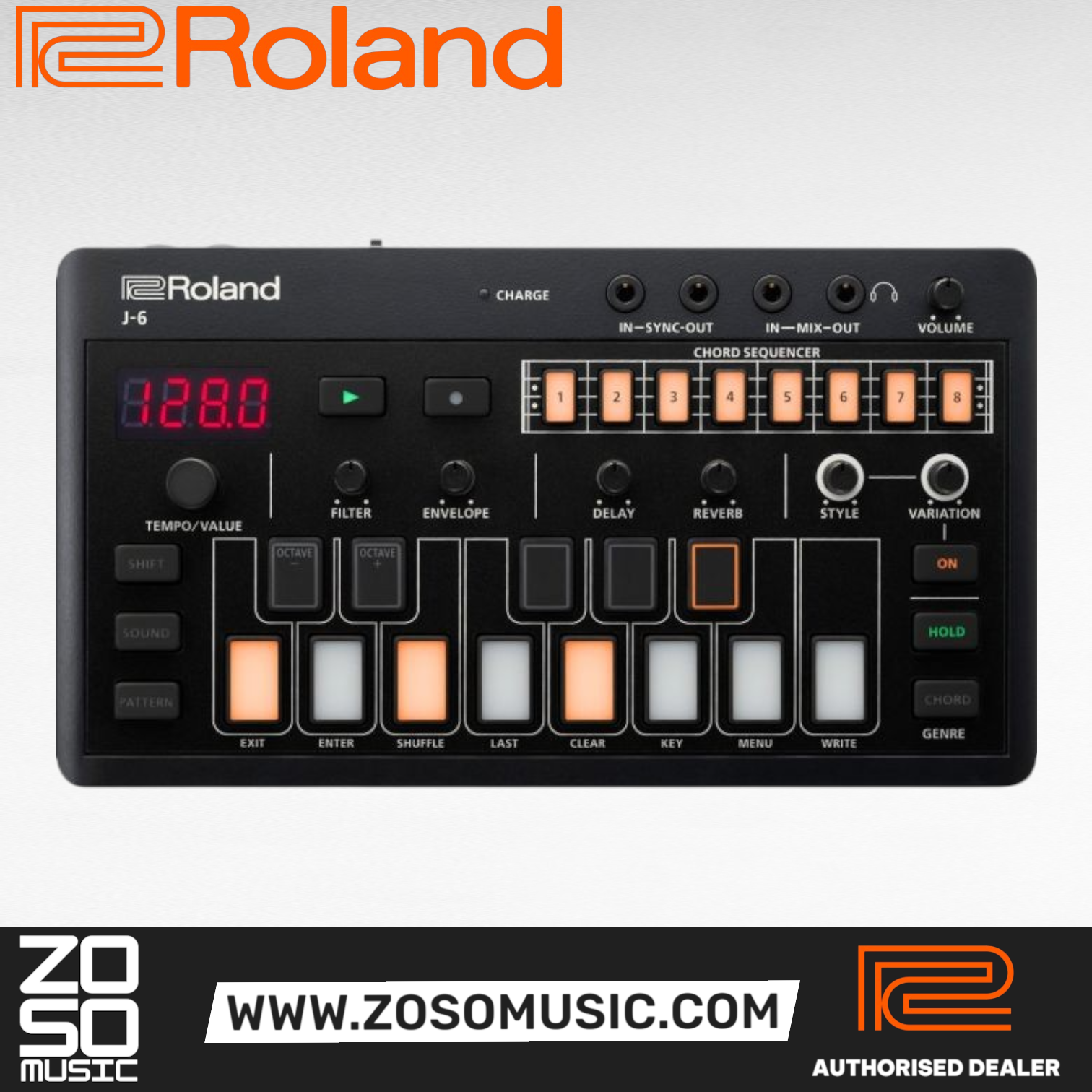 Roland Aira Compact J-6 Chord Synthesizer |  ROLAND |  SYNTHESIZER |  Zoso Music