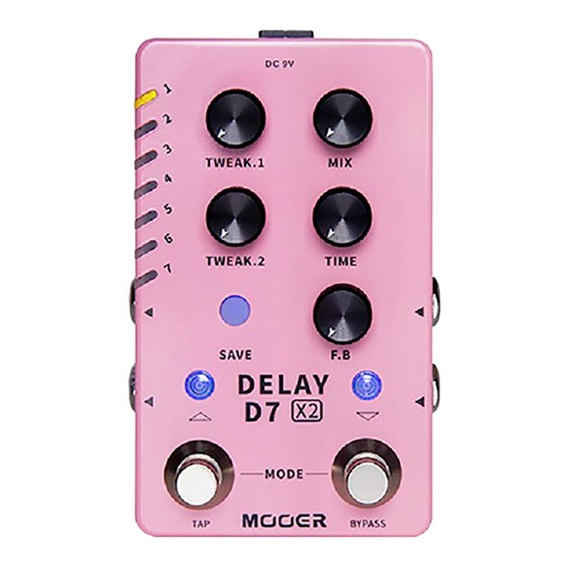 Mooer D7 X2 Dual Footswitch Stereo Delay Pedal | Zoso Music Sdn Bhd