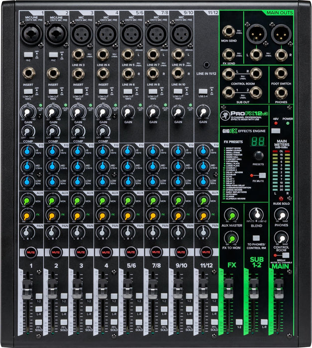 Mackie PROFX12V3+ 12-channel Professional Analog Mixer With USB | Zoso Music Sdn Bhd
