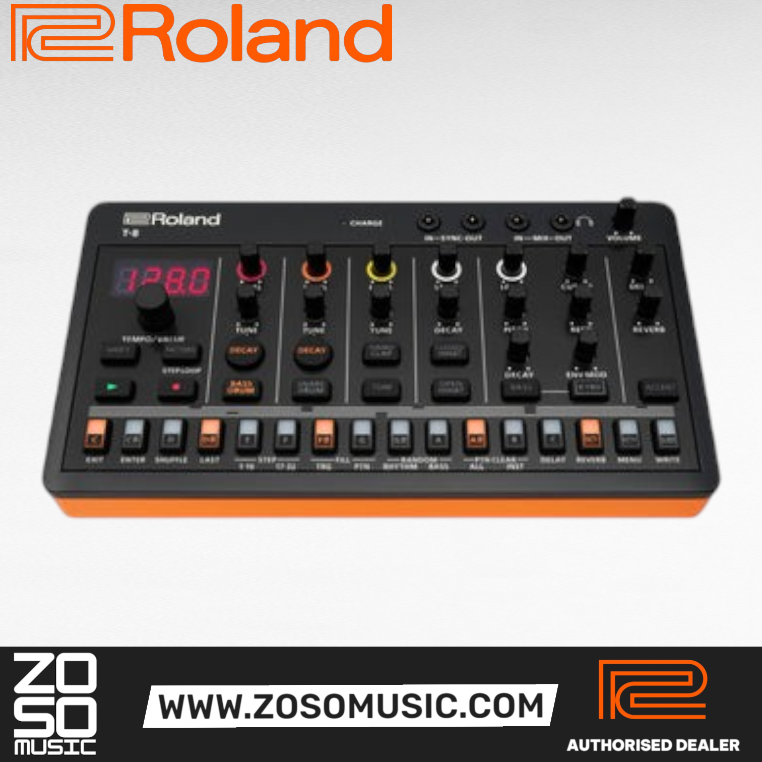 Roland Aira Compact T-8 Beat Machine |  ROLAND |  DRUM MACHINE |  Zoso Music