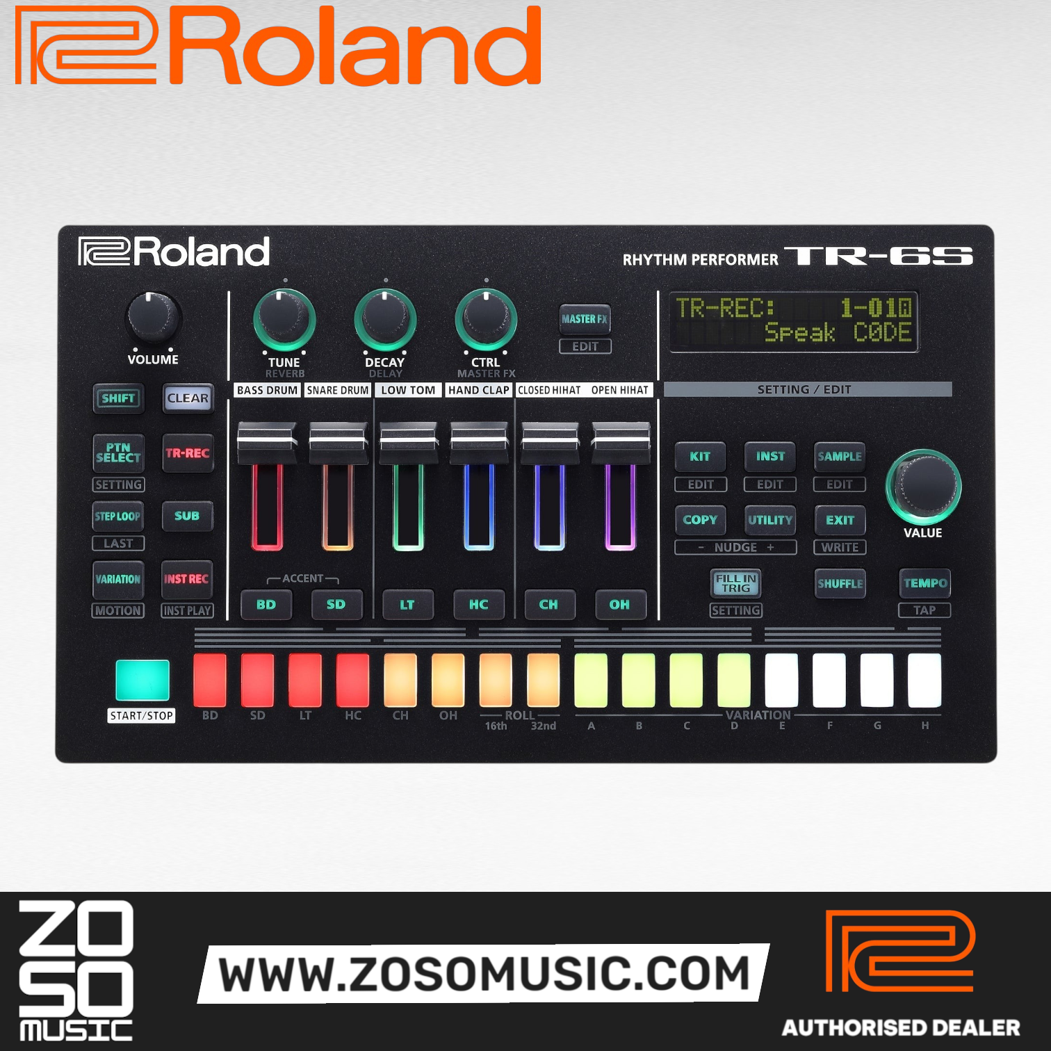 Roland TR-6S Rhythm Performer (TR6S) |  ROLAND |  SEQUENCER |  Zoso Music