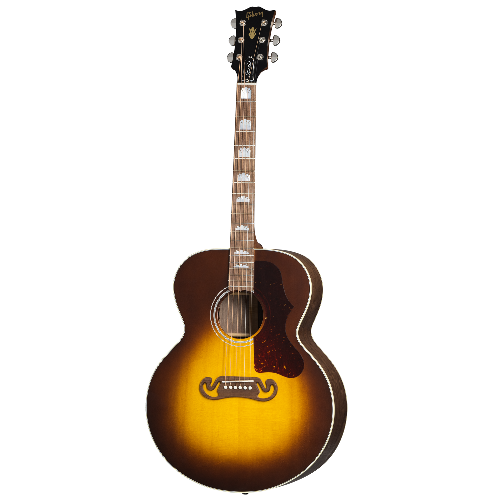 Gibson Sj-200 Studio Walnut Acoustic-electric Guitar - Satin Walnut Burst (Sj200)