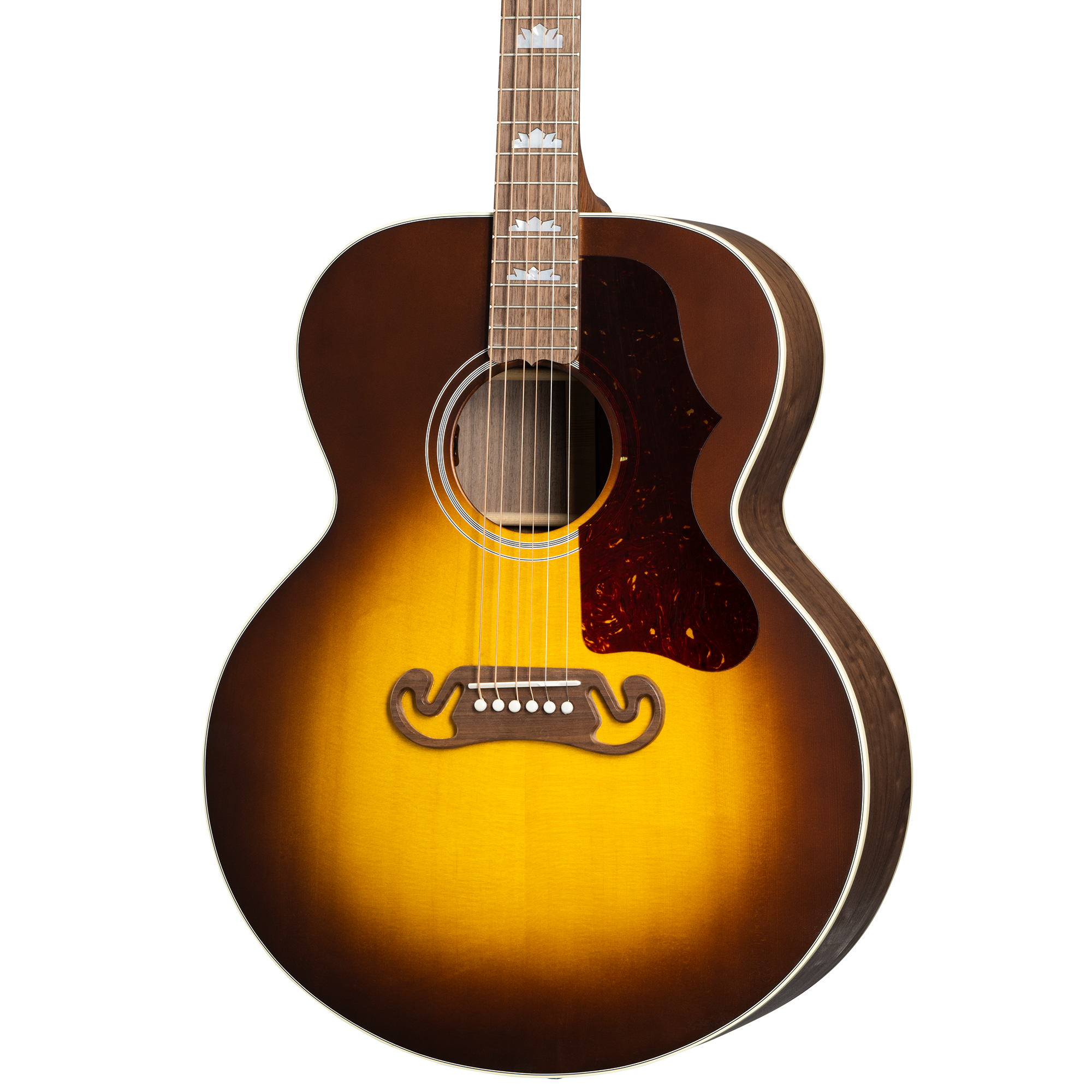 Gibson Sj-200 Studio Walnut Acoustic-electric Guitar - Satin Walnut Burst (Sj200) | Zoso Music Sdn Bhd