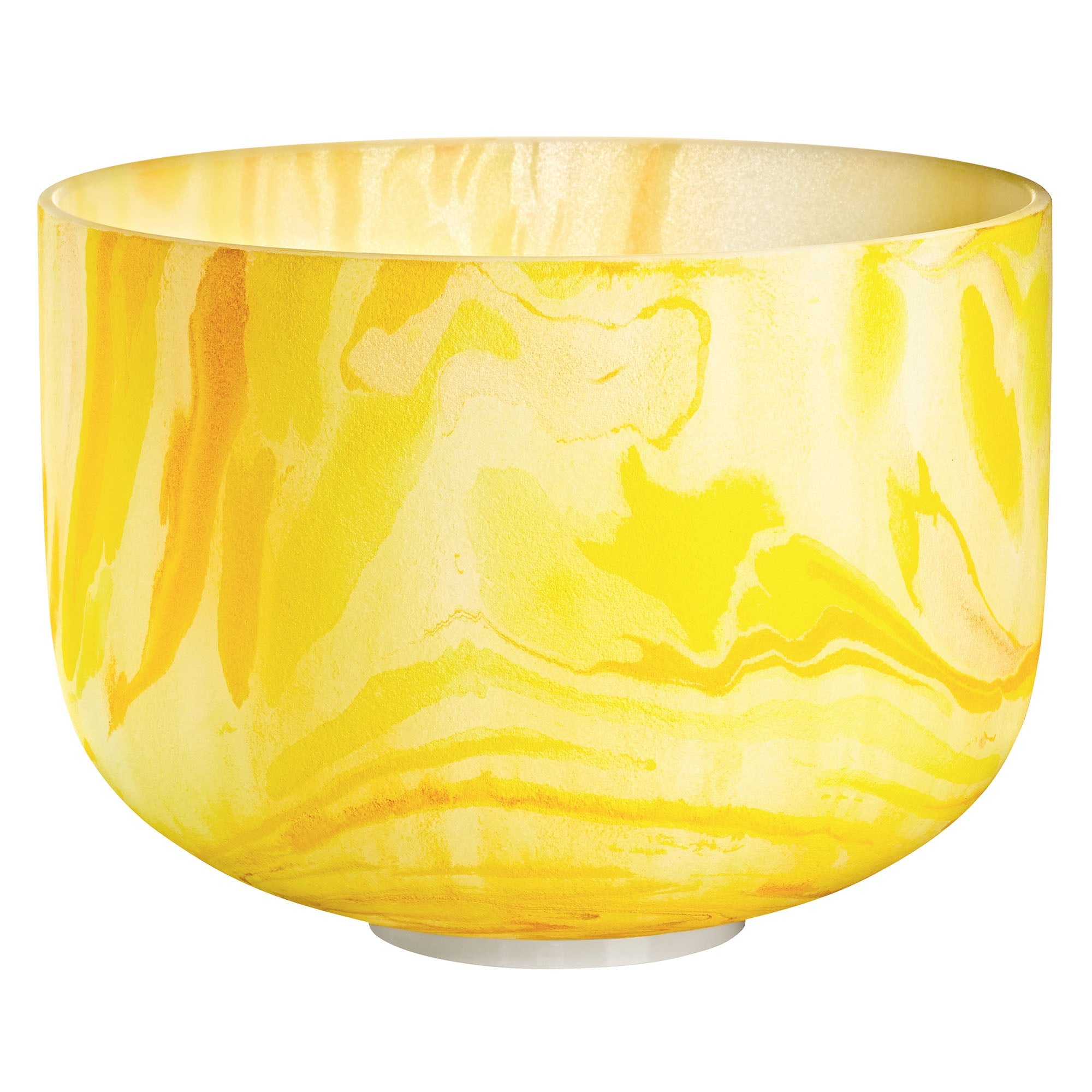 Meinl Sonic Energy MCSB10E 10" Marble Crystal Singing Bowl E4, Yellow, 432 Hz, Solarplexus Chakra | Zoso Music Sdn Bhd