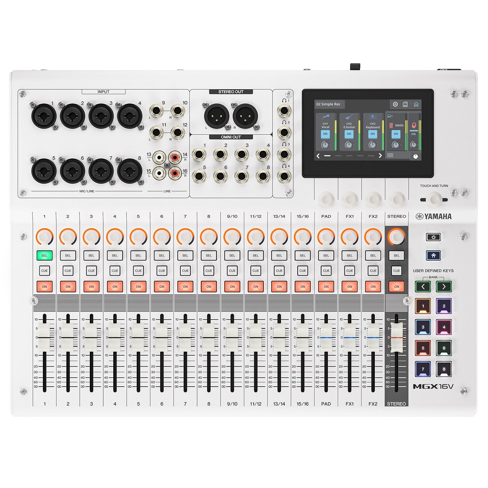 Yamaha MGX16V 22-Channel Digital Mixing Console with Video Interface