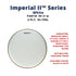 Aquarian MI-II-WH Imperial II 1ply 10mil White Marching Tenor Drumhead |  AQUARIAN |  DRUM HEAD |  Zoso Music