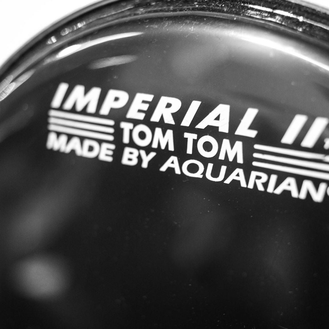 Aquarian MI-II-BK Imperial II 1ply 10mil Black Marching Tenor Drumhead |  AQUARIAN |  DRUM HEAD |  Zoso Music