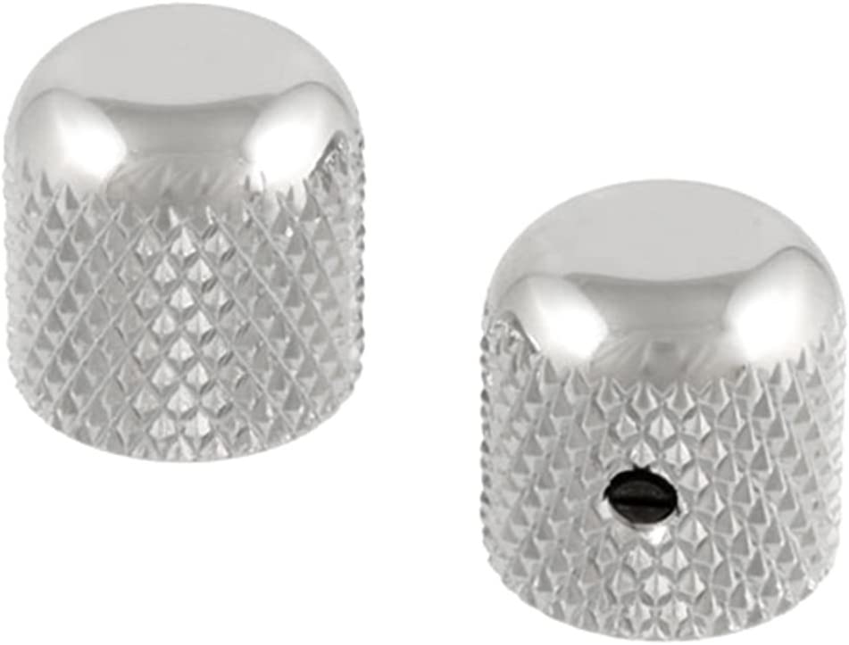 ALLPARTS MK-0110-010 Metal Dome Knobs - Chrome (Pack of 2) | Zoso Music Sdn Bhd