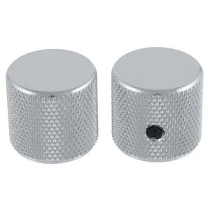 ALLPARTS MK-0115-010 Metal Barrel Knobs - Chrome (Pack of 2) | Zoso Music Sdn Bhd