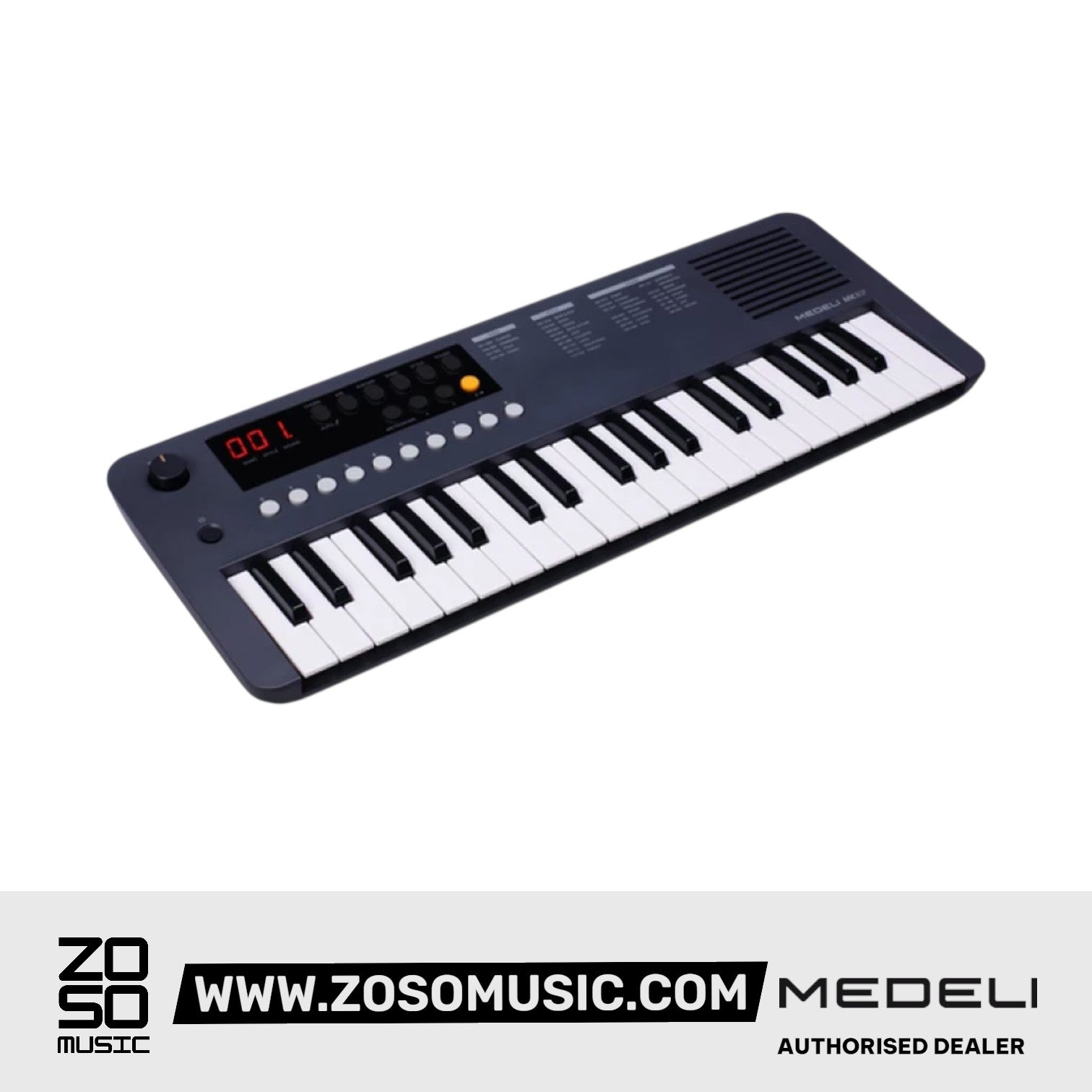 MEDELI MK37 37 KEYS KEYBOARD, BLACK |  MEDELI |   |  Zoso Music
