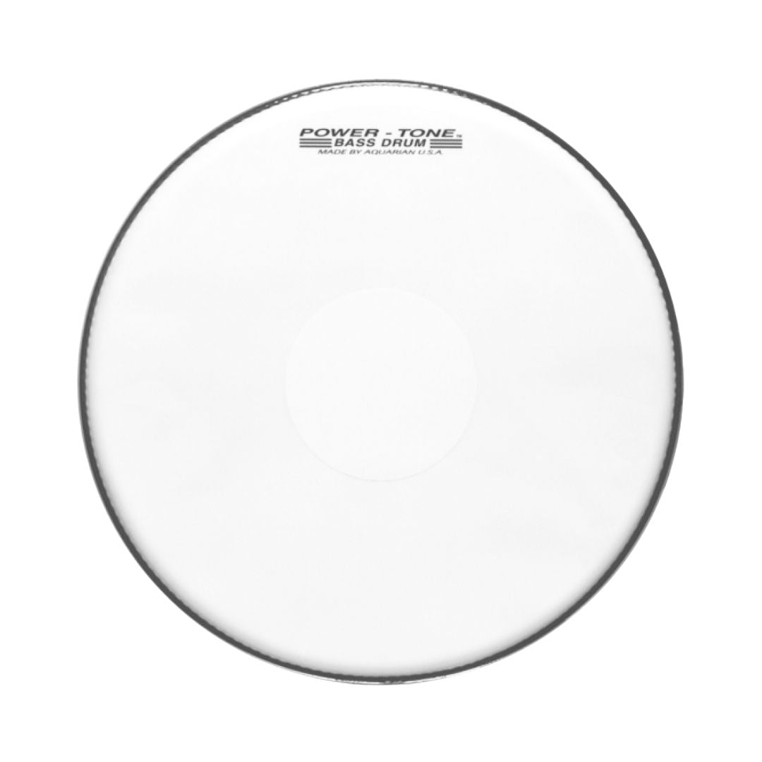 Aquarian MPB-W Powertone 1ply 10mil White Marching Bass Drumhead | Zoso Music Sdn Bhd