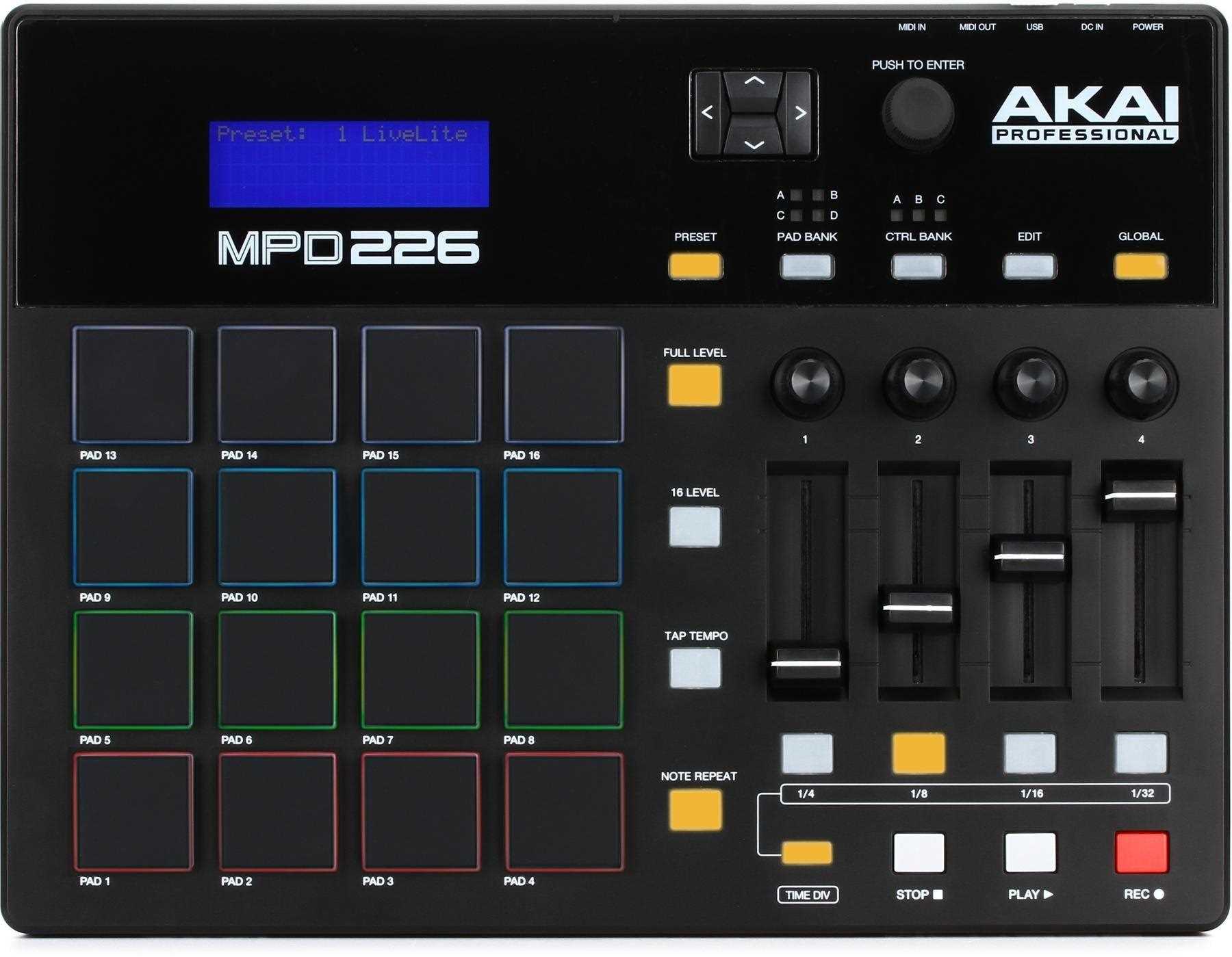 Akai Professional MPD 226 Pad Controller | AKAI PROFESSIONAL , Zoso Music
