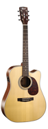 Cort MR-600F Solid Top Acoustic Guitar EQ With Bag Natural | CORT , Zoso Music