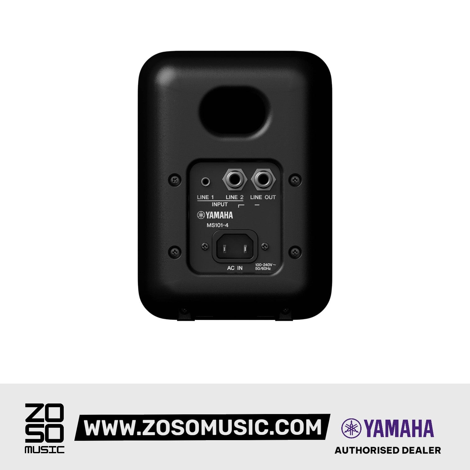 Yamaha MS101-4 Desktop Powered Studio Monitor (MS101) |  YAMAHA PRO AUDIO |  POWERED STUDIO MONITOR |  Zoso Music