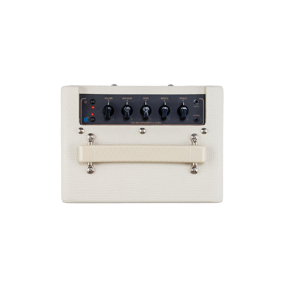 Vox Mini SuperBeetle Audio Bluetooth Speaker/Guitar Amplifier (Ivory) |  VOX |  POWERED SPEAKER |  Zoso Music