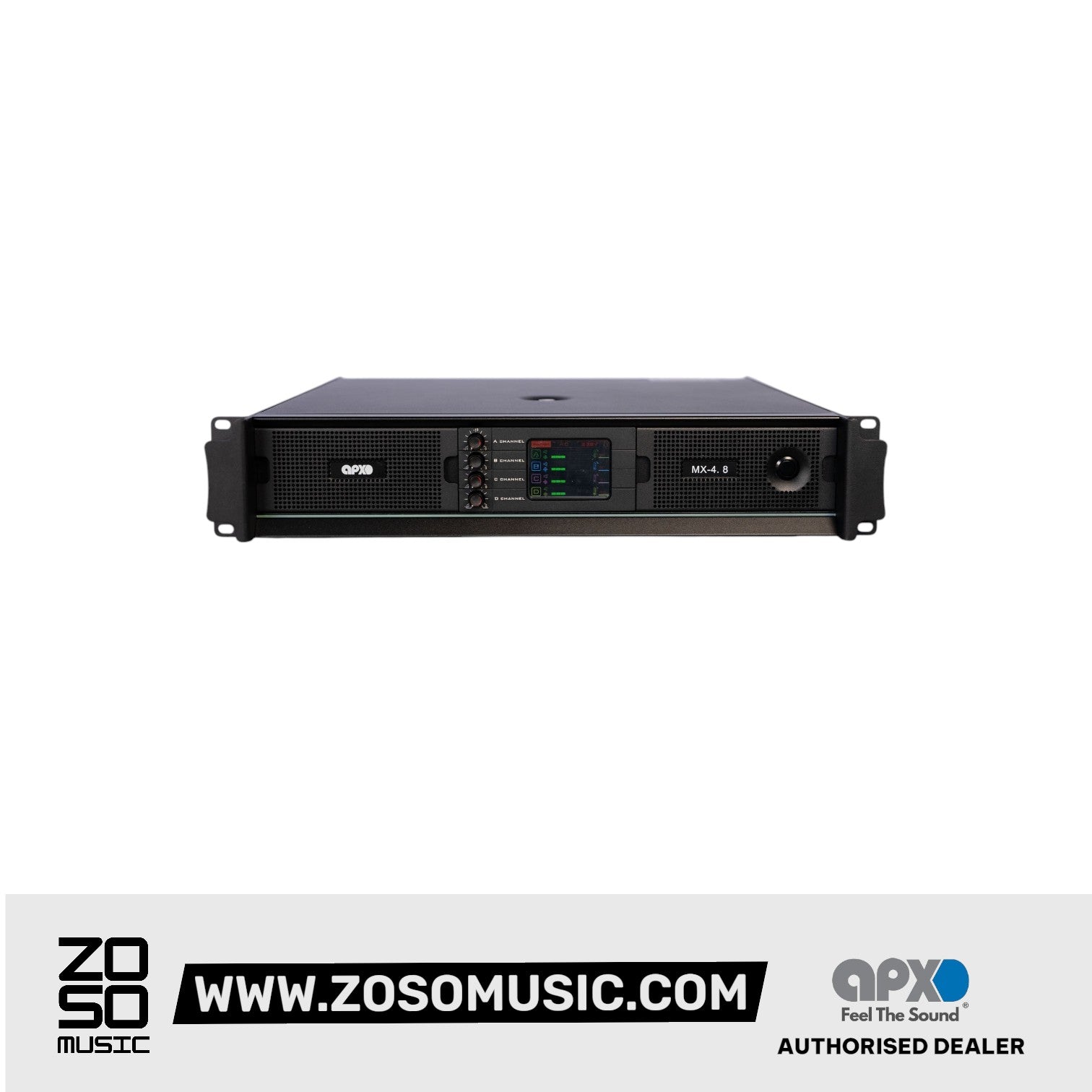 Apex MX-4.8 High Performance 4-Channel Class TD Amplifier |  APEX |  POWER AMPLIFIER |  Zoso Music