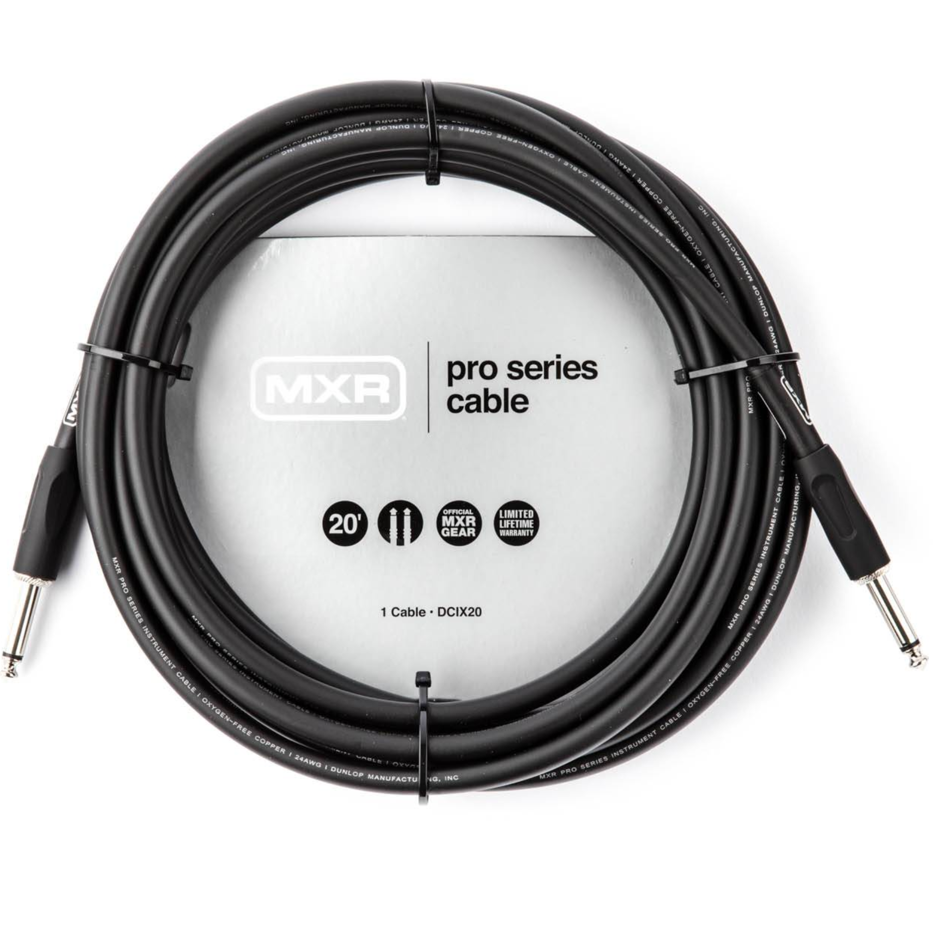 Jim Dunlop MXR DCIX20 Pro Series Instrument Guitar Cable | 20ft (6.1m)