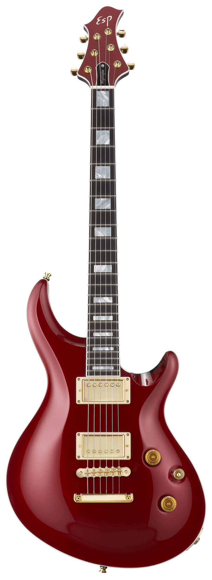 ESP Original MYSTIQUE NT - Deep Candy Apple Red [MIJ - Made in Japan] |  ESP |  BASS GUITAR |  Zoso Music