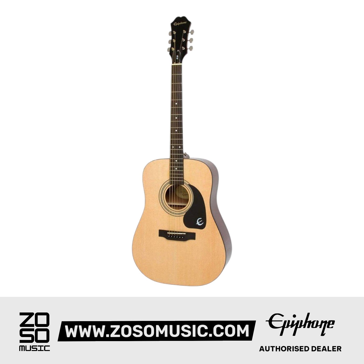 Epiphone EA10NACH1 DR-100 Dreadnought Acoustic Guitar - Natural |  EPIPHONE |  ACOUSTIC GUITAR |  Zoso Music