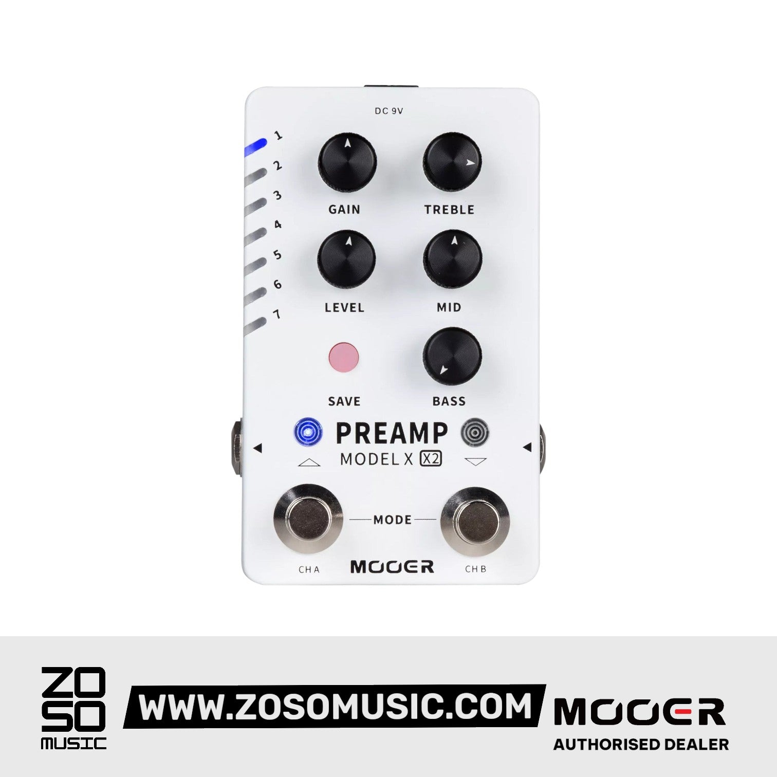 Mooer Preamp Model X2 Digital Effects Pedal