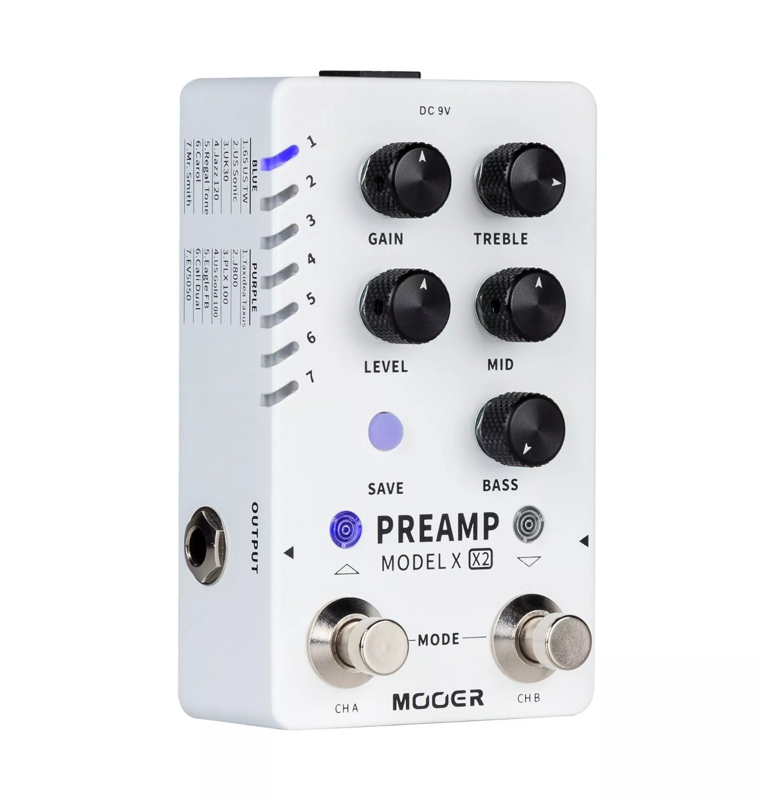 Mooer Preamp Model X2 Digital Effects Pedal | Zoso Music Sdn Bhd