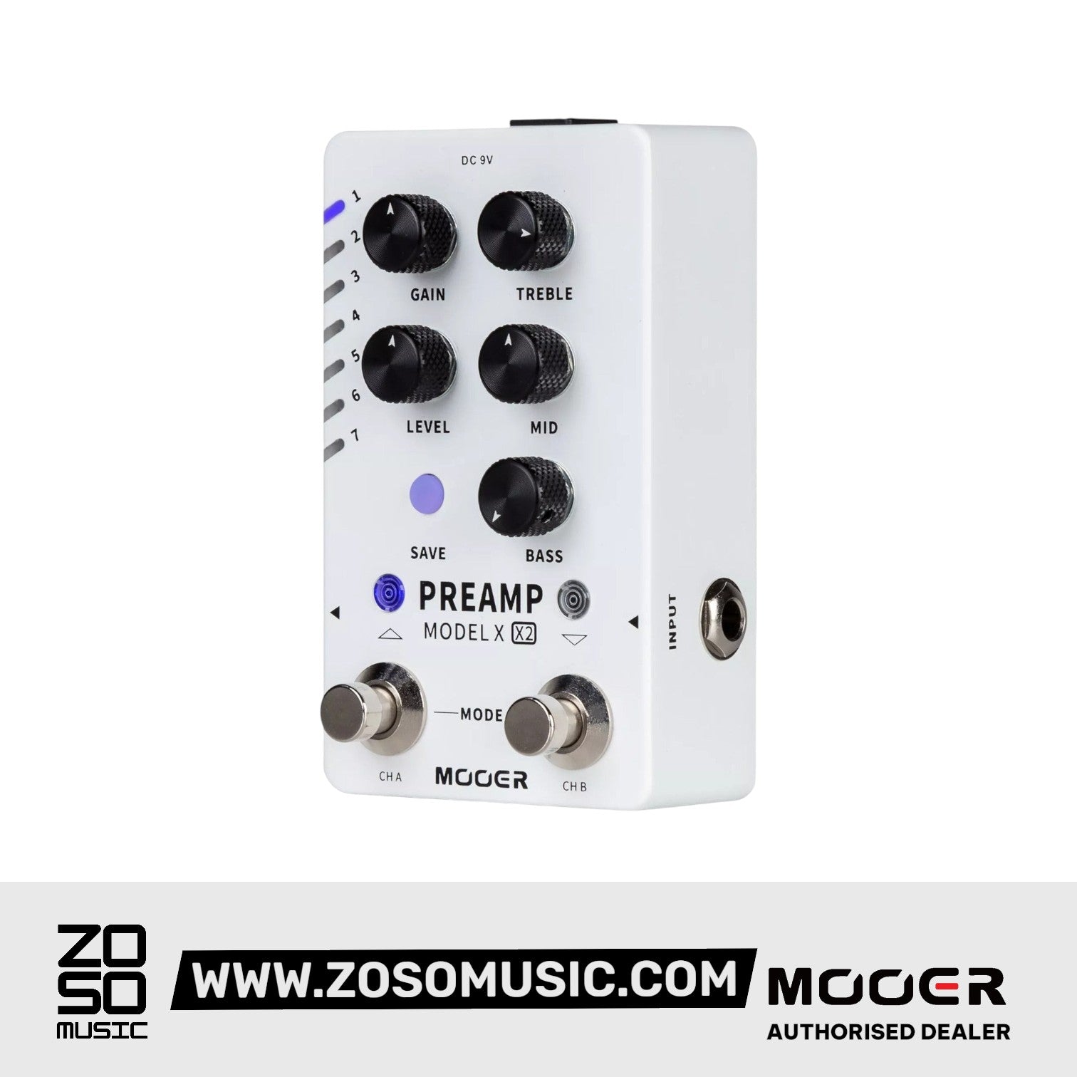 Mooer Preamp Model X2 Digital Effects Pedal