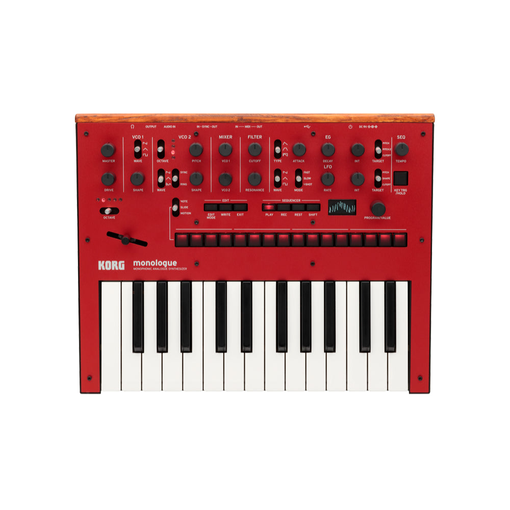 Korg Monologue Monophonic Analog Synthesizer in Red