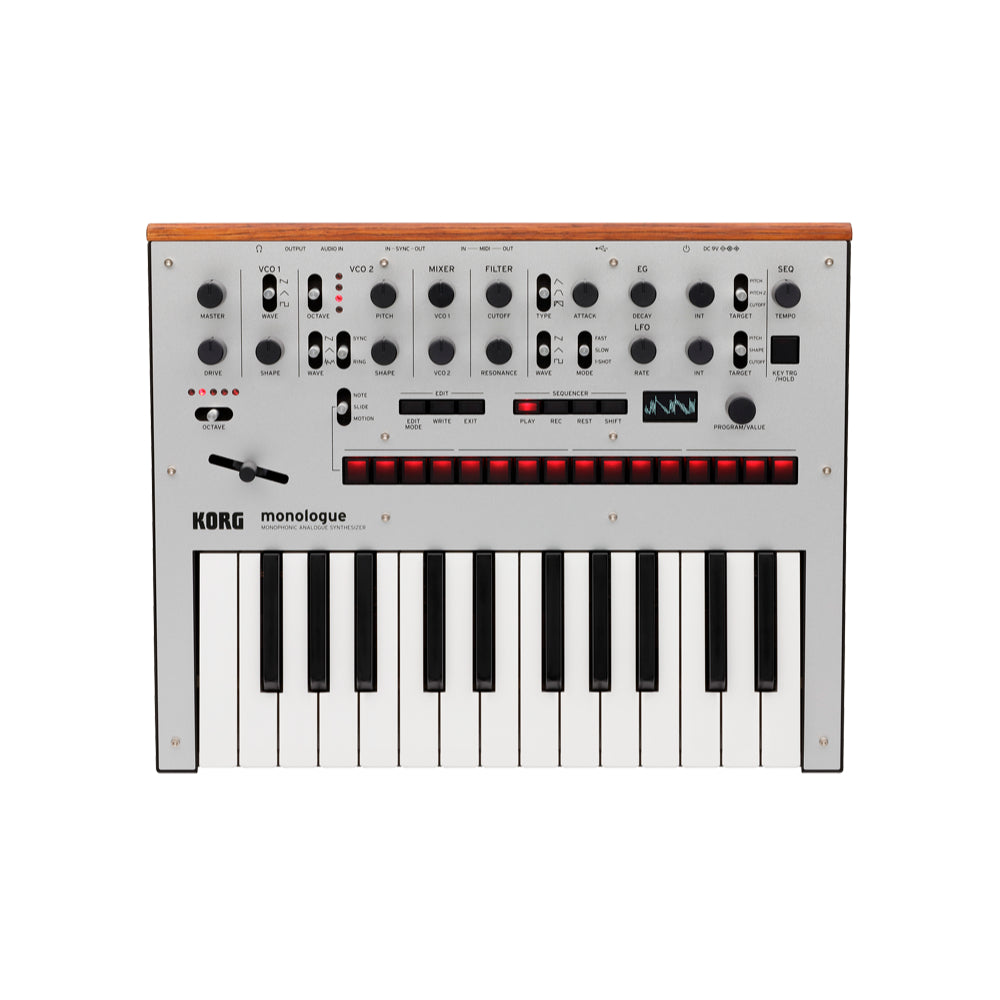 Korg Monologue Monophonic Analog Synthesizer in Silver