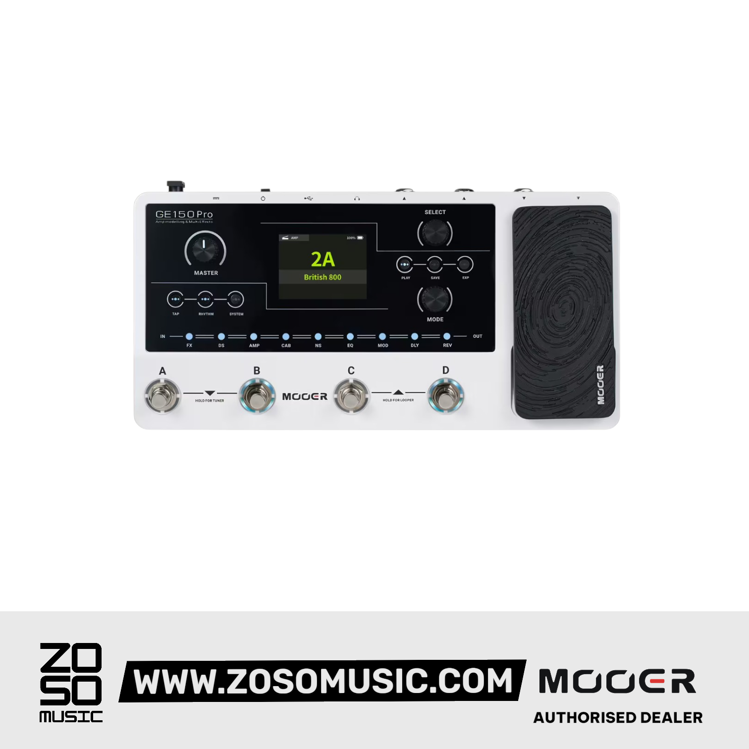 Mooer GE150 PRO - Amp Modeling & Multi Effects |  MOOER |  MULTI-EFFECTS |  Zoso Music