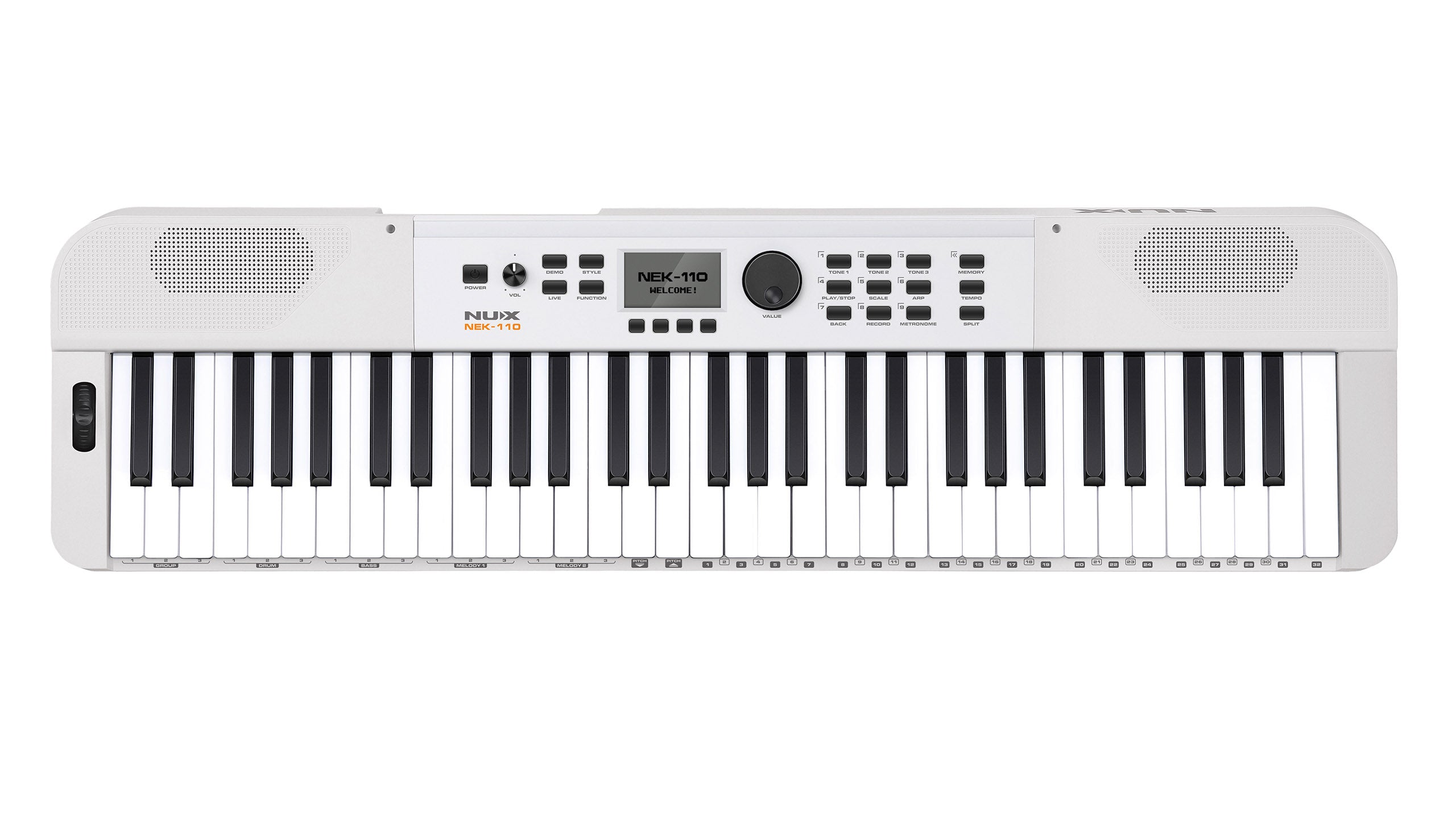 Nux NEK-110 61 Keys Portable Digital Electronic Keyboard | Zoso Music Sdn Bhd