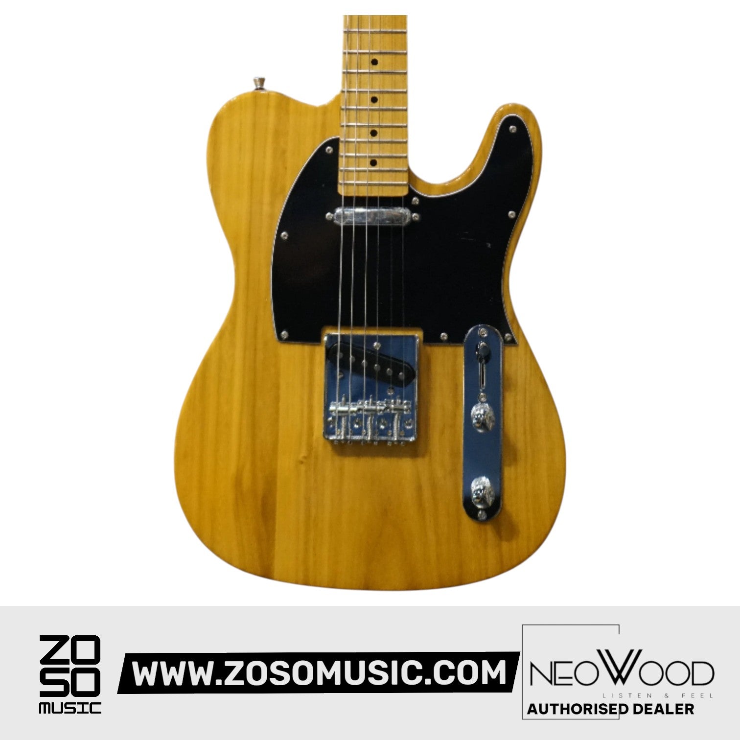 Neowood K-EG10 YN Tele Electric Guitar Yellow Natural / Butterscotch | Zoso Music Sdn Bhd