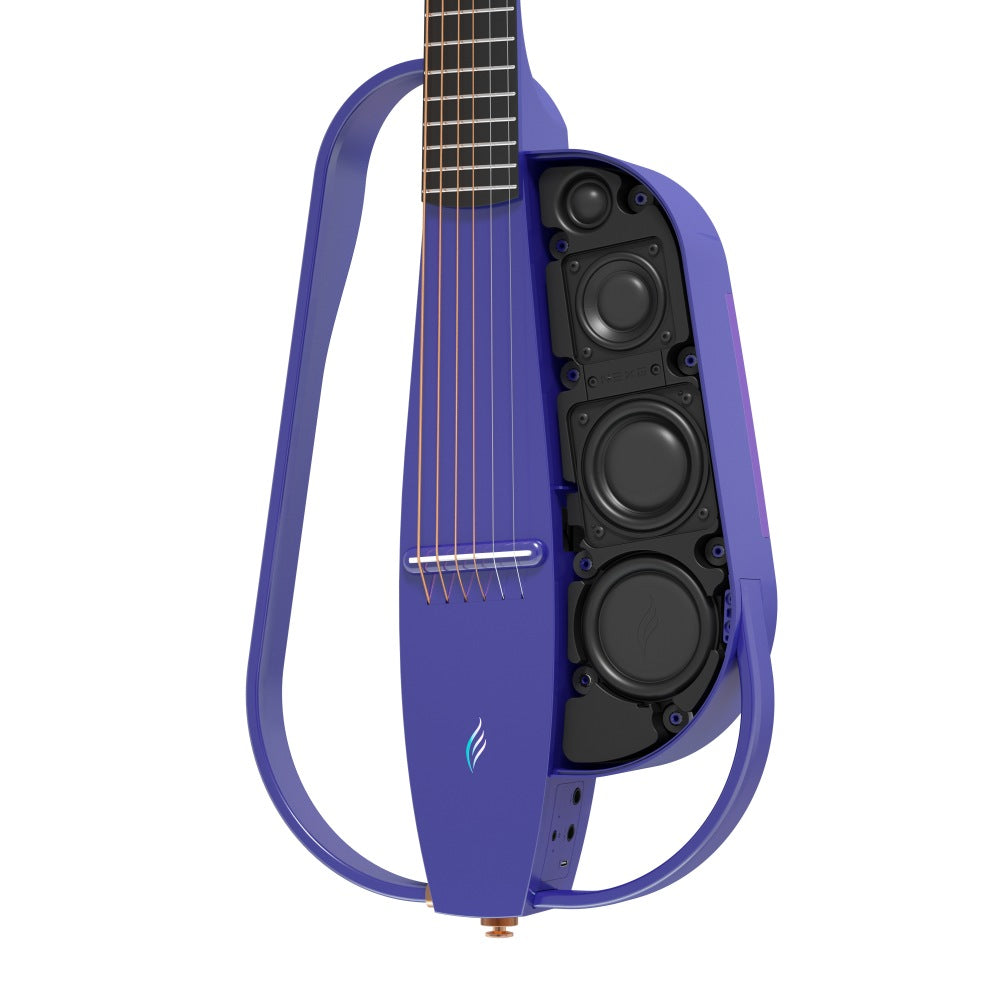 Enya NEXG2 2nd Edition 38Inch Smart Audio Guitar Purple W/Built In Speaker, Wireless Mic, Accessories