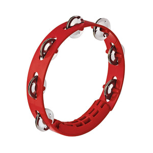 Nino Percussion NINO49R 8" ABS Tambourine, 1 Row, Red | Zoso Musc Sdn Bhd